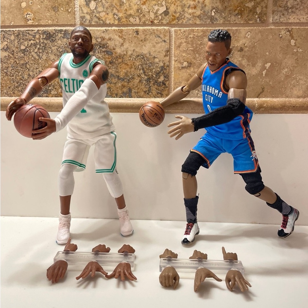 Set of 2 NBA Action Figures!  Kyrie Irving and Russell Westbrook
